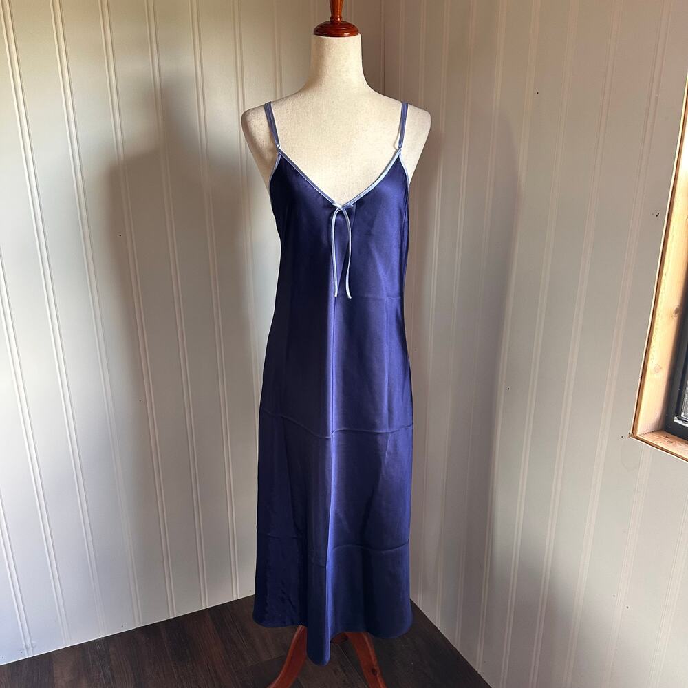 Vintage 90s/Y2K Blue Midi Slip S